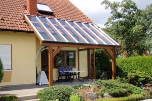 Terrassenüberdachung mit Dachverglasung